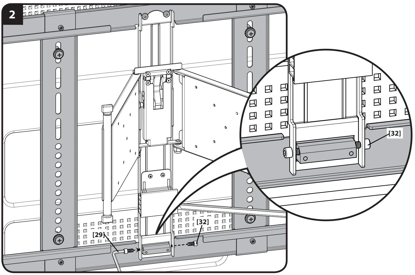 SANUS SYSTEMS VLF311 - Attach TV to Wall Plate - 1