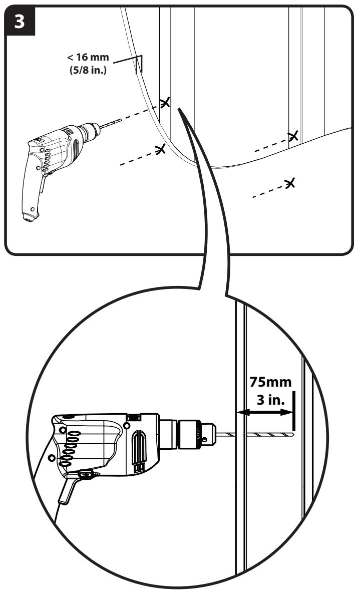 SANUS SYSTEMS VLF311 - To prepare the wall plate for mounting: - 3