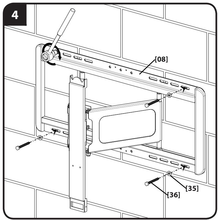 SANUS SYSTEMS VLF311 - Solid Concrete and Concrete Block Mounting - See Cautions in Step 5. - 5