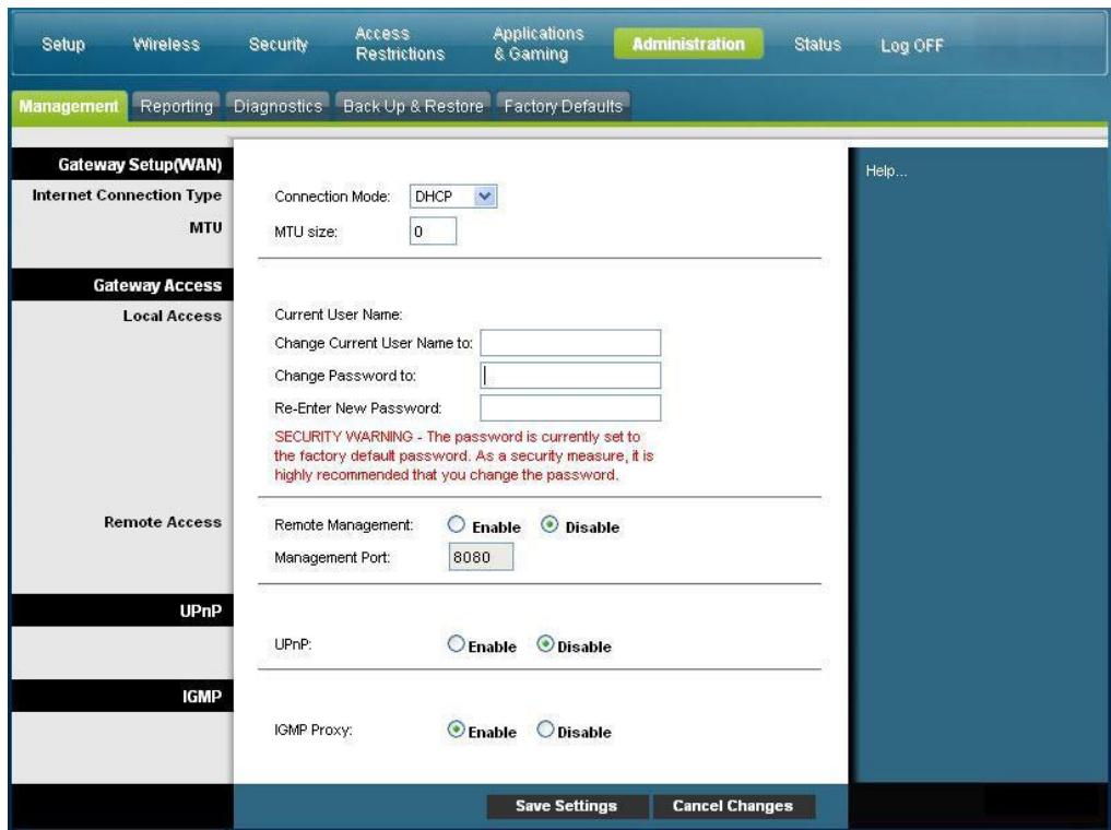 SCIENTIFIC ATLANTA DPC3825 - Première connexion à la passerelle - 2