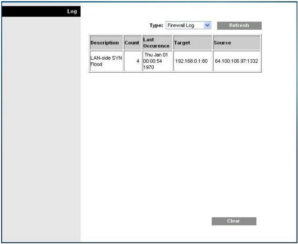 SCIENTIFIC ATLANTA DPC3825 - View Log (Afficher le fichier journal) - 1