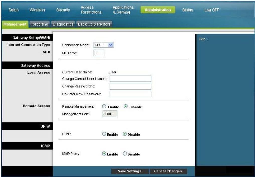 SCIENTIFIC ATLANTA DPC3825 - Gestion de la passerelle - 1