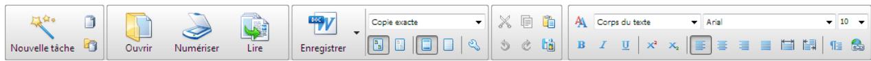 ABBYY SOFTWARE FINEREADER - Barres d'outils - 1