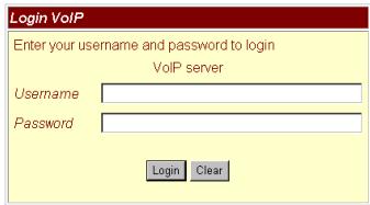 AIRLIVE VOIP-111A - Logowanie przy strone internetowa - 2