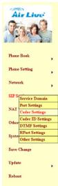 AIRLIVE VOIP-111A - Service Domain Settings - 3