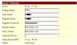 AIRLIVE VOIP-111A - Service Domain Settings - 1