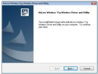 AIRLIVE WL-1600USB - Installer le Pilote et l'Utilité - 4