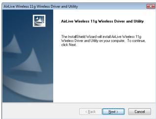 AIRLIVE WL-1600USB - Click Next. - 1