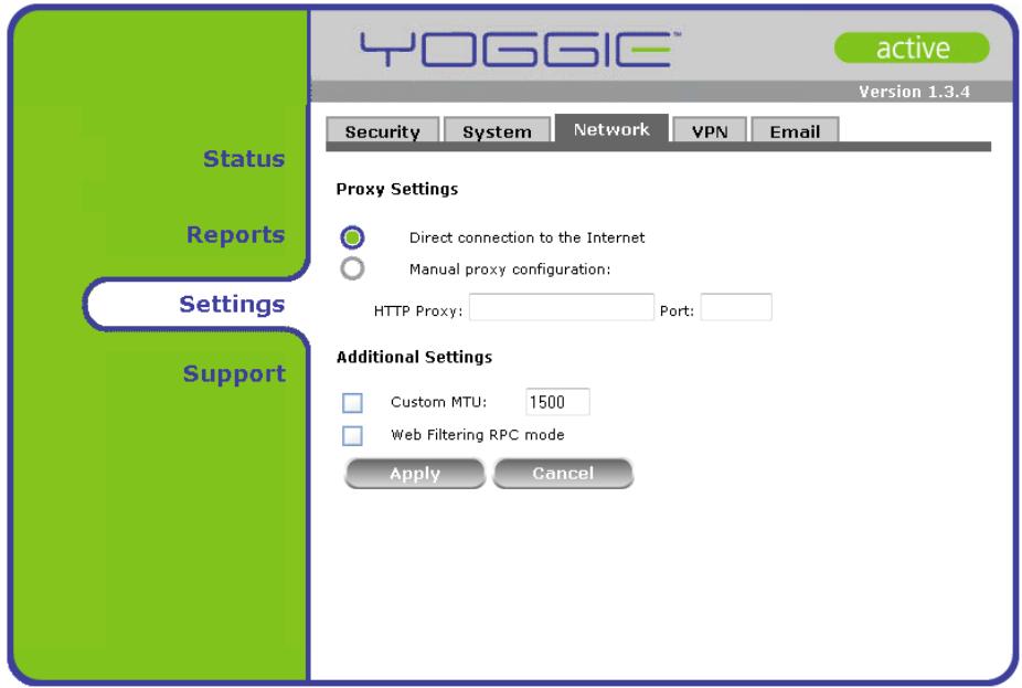 YOGGIE GATEKEEPER PICO - Configuration des réglages de réseau du Gatekeeper Pico - 2