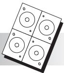 MAXELL CREATEIT - ÉTIQUETTES POUR MINI CD/DVD (8 cm) - 1