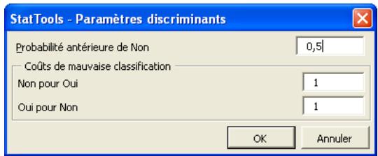 PALISADE STATTOOLS 5.5 - Effectue une analyse discriminante sur un ensemble de variables. - 2