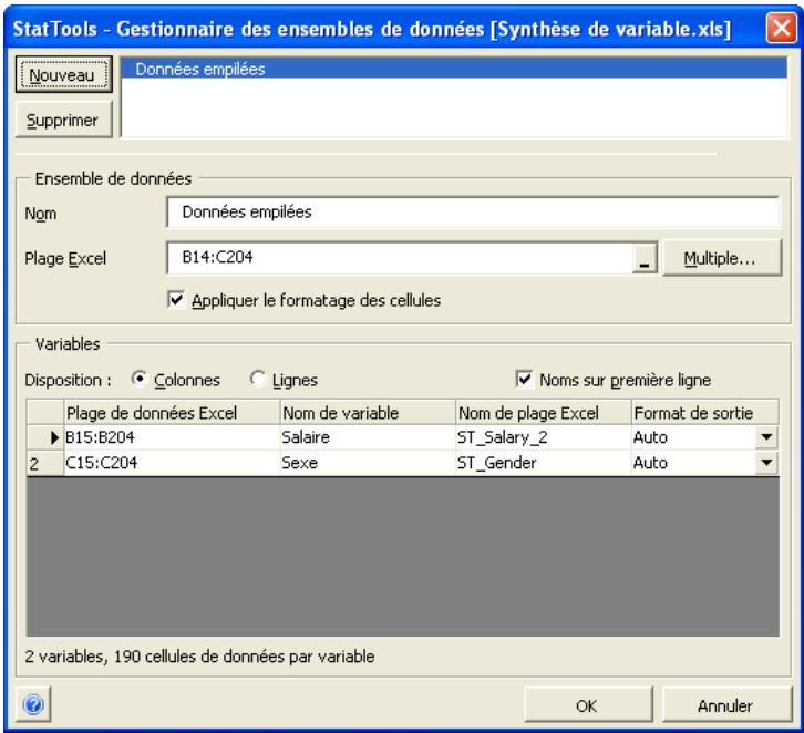 PALISADE STATTOOLS 5.5 - Boîte de dialogue du Gestionnaire - 1