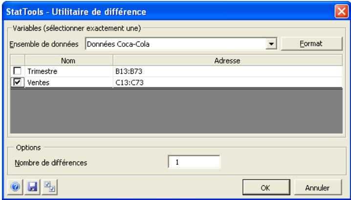 PALISADE STATTOOLS 5.5 - Crée des variables de différence au départ d'une variable originale. - 1