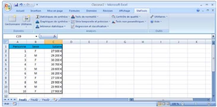 PALISADE STATTOOLS 5.5 - Ensembles de données à plages multiples - 2