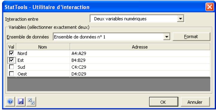 PALISADE STATTOOLS 5.5 - Boîte de dialogue Utilitaire d'interaction - 1