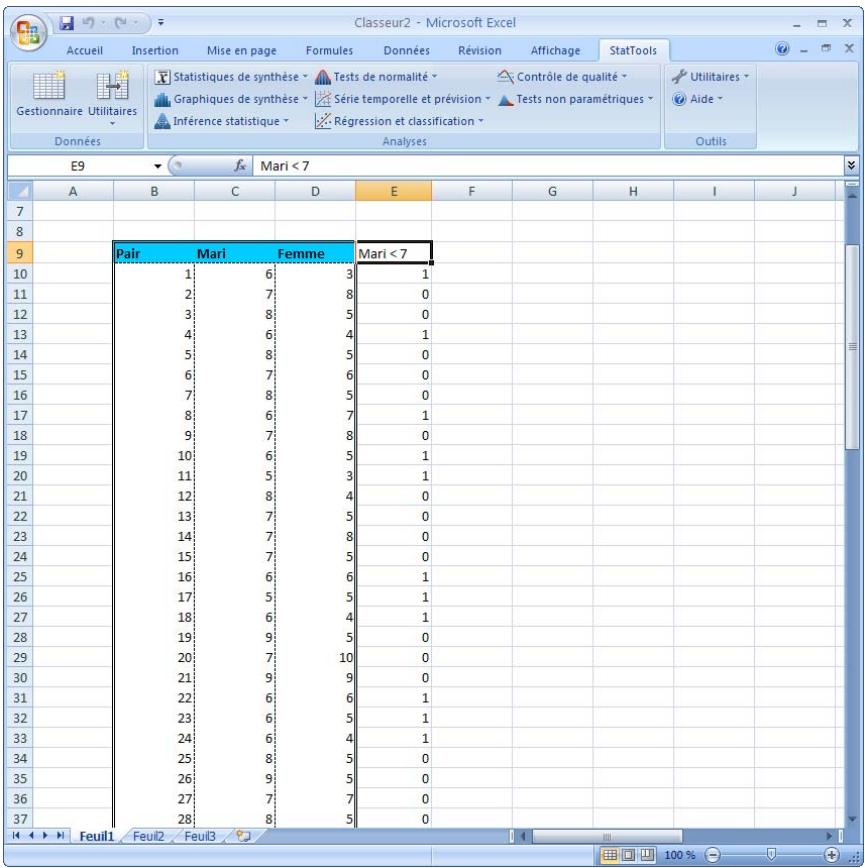 PALISADE STATTOOLS 5.5 - Crée des variables nominales (dummy 0-1) basées sur des variables existantes. - 2