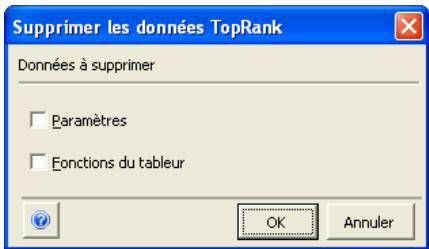 PALISADE TOPRANK 5.5 - Commande Supprimer les données TopRank - 1