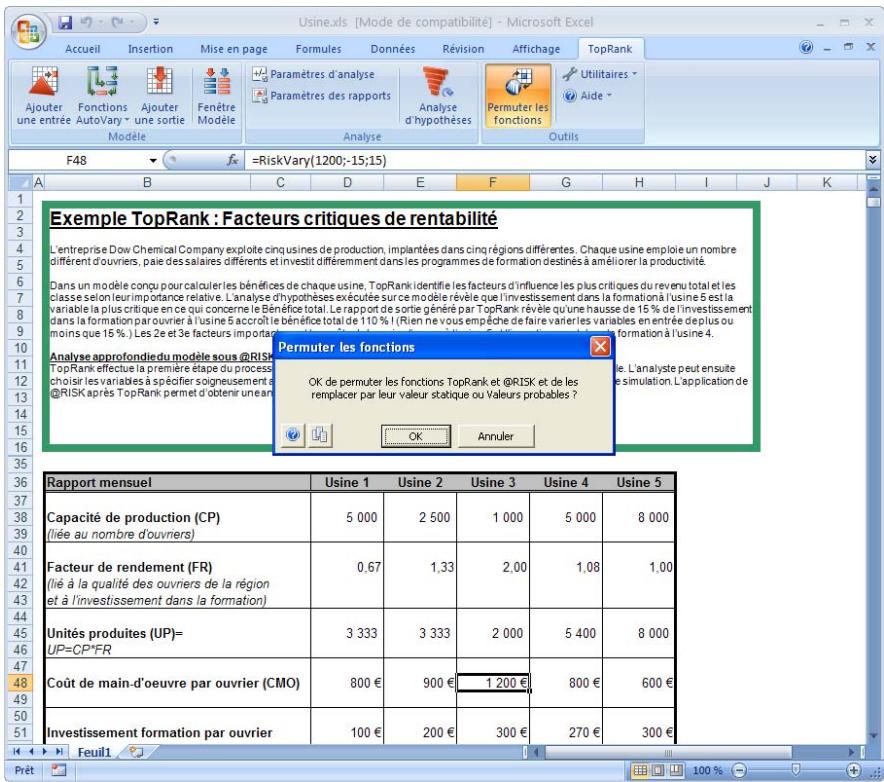 PALISADE TOPRANK 5.5 - Commande Permuter les fonctions - 1