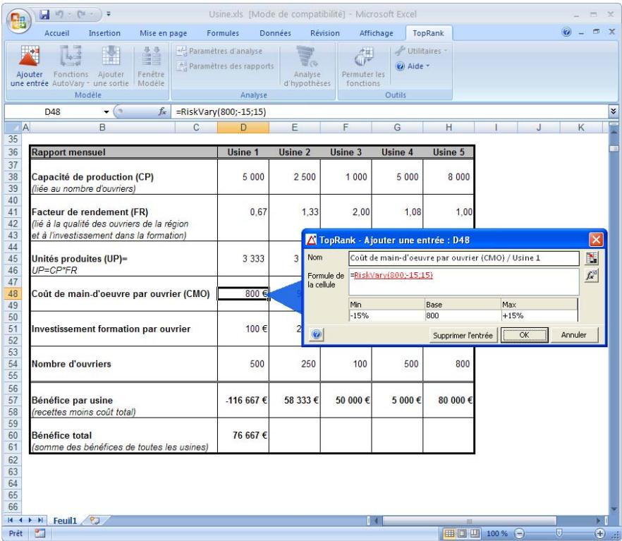 PALISADE TOPRANK 5.5 - Ajout d'entrées par cellule - 1
