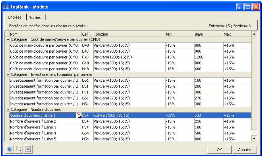 PALISADE TOPRANK 5.5 - Consultation de toutes les entrées et sorties dans les classeurs ouverts - 1