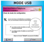CLUB INTERNET PACK HAUT DEBIT - CHOIX DU MODE ETHERNET OU USB - 2