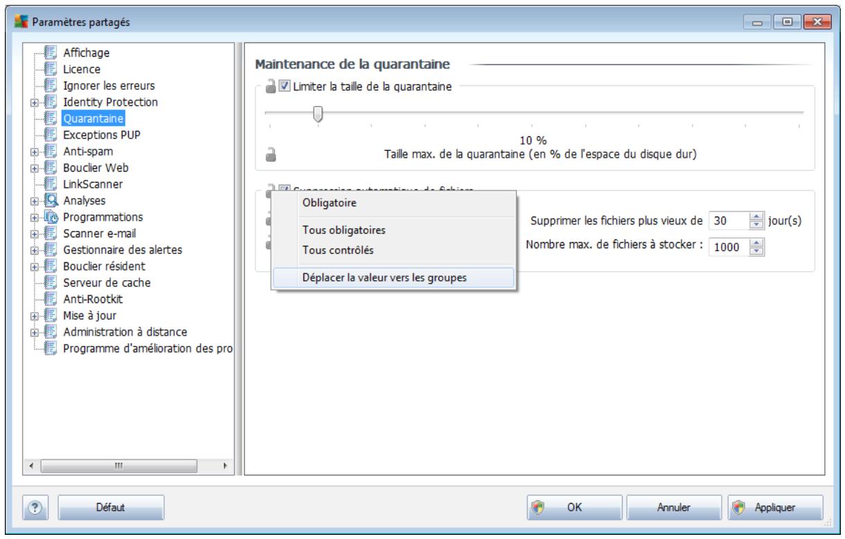 GRISOFT INTERNET SECURITY BUSINESS EDITION 2011 - Déplacement de valeurs vers des groupes/serveurs - 1