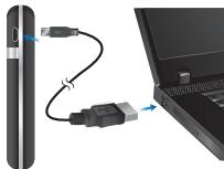 IOGEAR GBHFK231W6 - Option 1: Utilisation du cable USB - 1