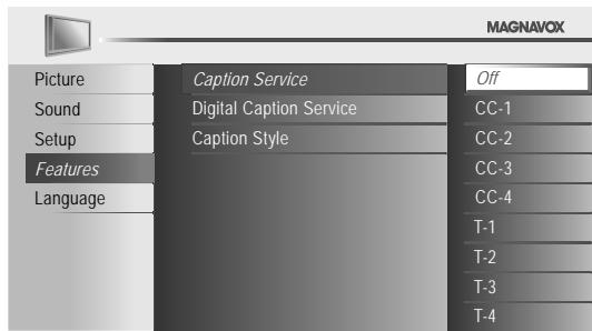 MAGNAVOX 22MF330B - Caption Service - 1