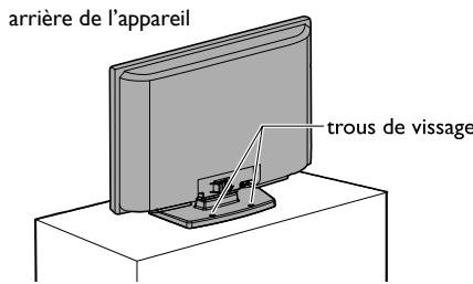 MAGNAVOX 22MF330B - Fixation du Téléviseur sur le Support Mural - 1