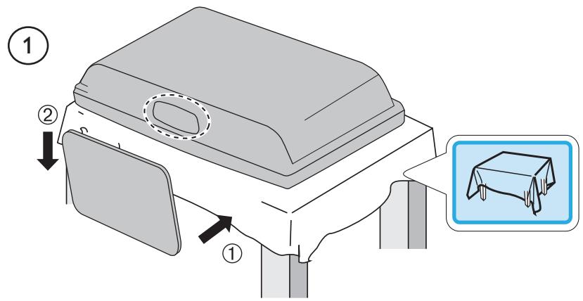 MAGNAVOX 22MF330B - Mount base onto TV - 1