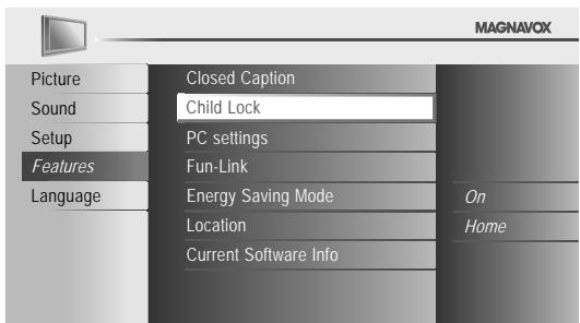 MAGNAVOX 22MF330B - Child Lock - 1