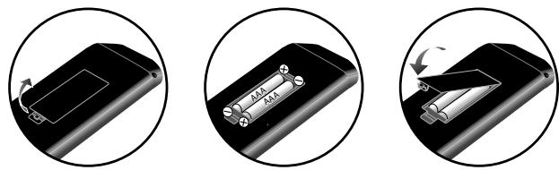 MAGNAVOX 22MF330B - Installing the Batteries - 1