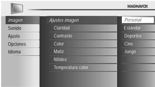 MAGNAVOX 22MF330B - Ajustes imagen - 1