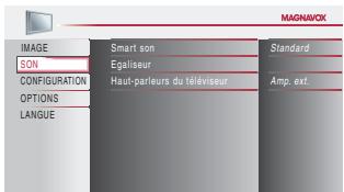 MAGNAVOX 22MF339B - Réglage du Son - 3