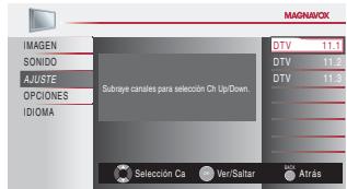 MAGNAVOX 22MF339B - Listede Canales - 7