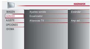 MAGNAVOX 22MF339B - Ajuste de Sonido - 3