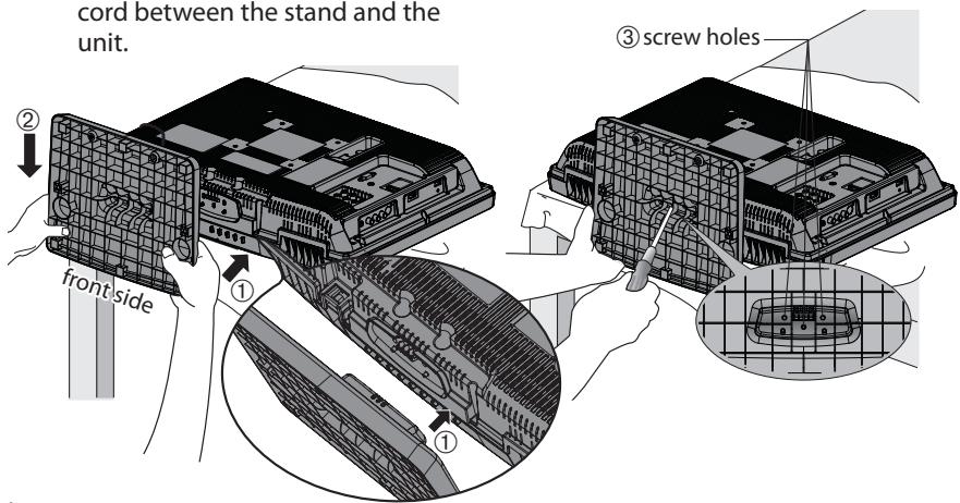 MAGNAVOX 22MF339B - ☑ Attaching the Stand - 2