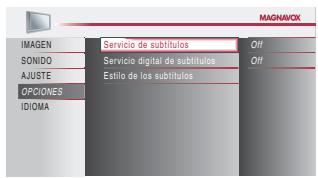 MAGNAVOX 22MF339B - Servicio de Subítculos - 2