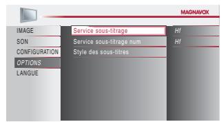 MAGNAVOX 22MF339B - Service Sous-titrage - 2