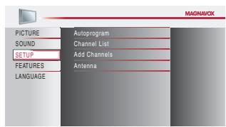MAGNAVOX 22MF339B - Channel List - 3