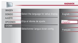 MAGNAVOX 22MF339B - Selección de Idioma - 5