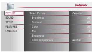 MAGNAVOX 22MF339B - Main Menu - 2