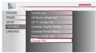 MAGNAVOX 22MF339B - Change PIN - 2