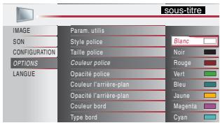 MAGNAVOX 22MF339B - Couleur police - 1