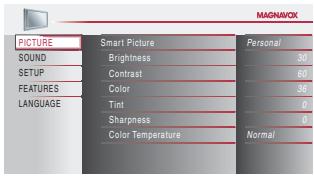 MAGNAVOX 22MF339B - Picture Adjustment - 3