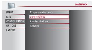 MAGNAVOX 22MF339B - Liste Chaines - 5