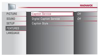 MAGNAVOX 22MF339B - Caption Service - 2