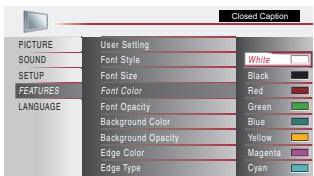 MAGNAVOX 22MF339B - Font Color - 1