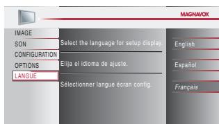 MAGNAVOX 22MF339B - Sélection de la Langue - 3