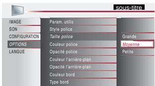 MAGNAVOX 22MF339B - Taille police - 1